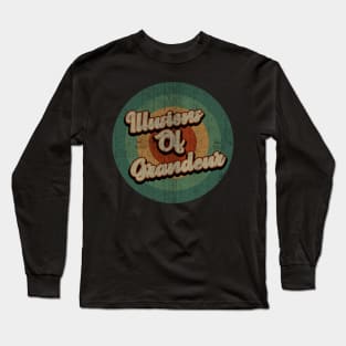 Circle Retro Vintage Illusions Of Grandeur Long Sleeve T-Shirt